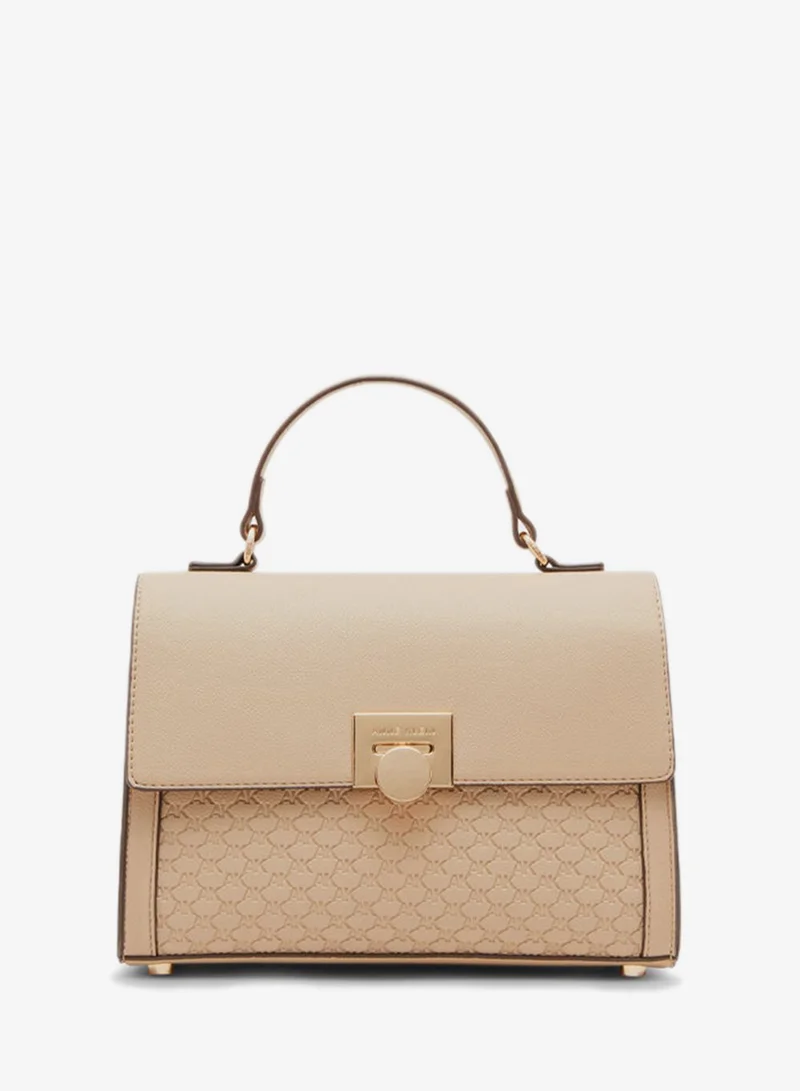 ستيف مادن Steve Madden Flap Top Handle Women's Oatmeal Satchel Bag