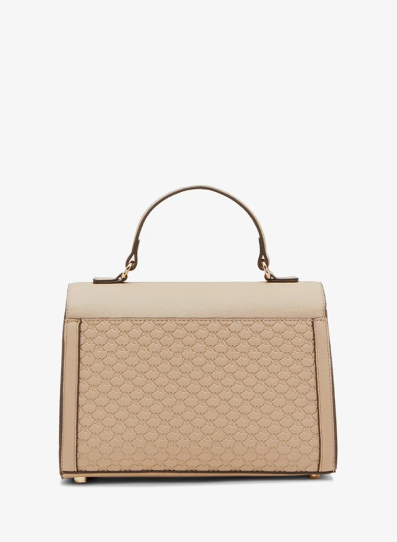 ستيف مادن Steve Madden Flap Top Handle Women's Oatmeal Satchel Bag