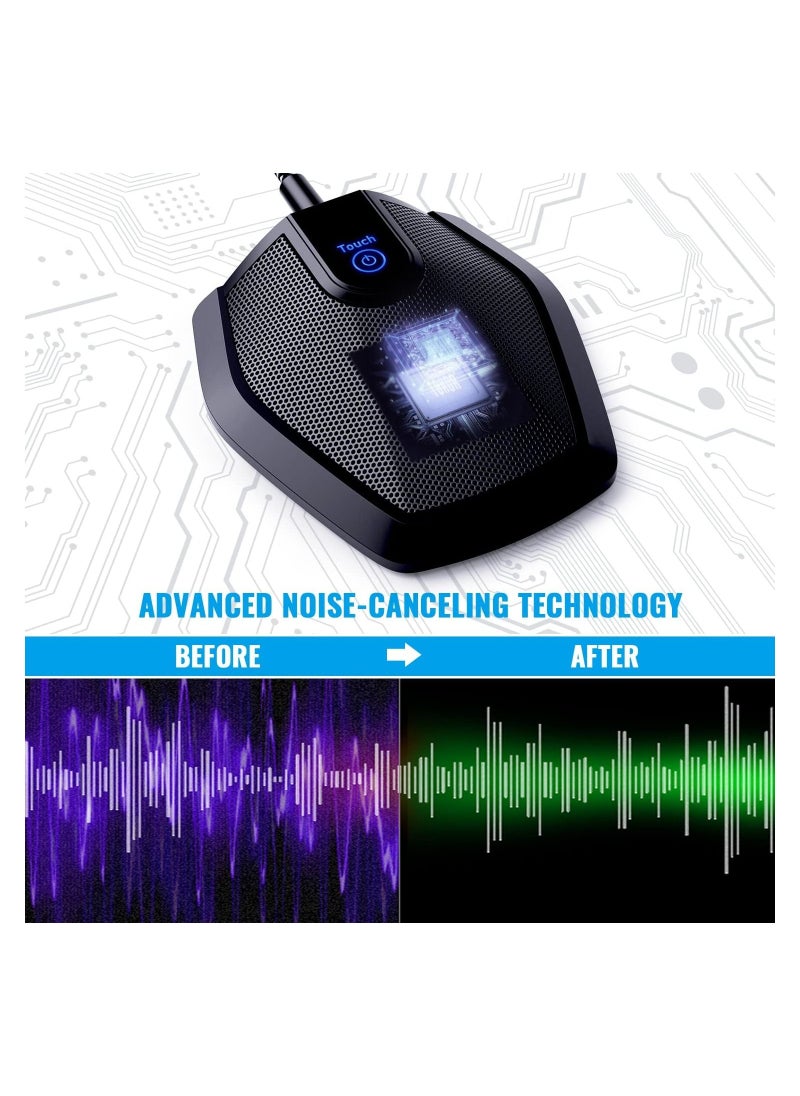 TONOR - Conference USB Microphone, Omnidirectional Condenser PC Mic for Video Conference, Recording, Skype, Online Class, Court Reporter, Plug & Play Compatible with Mac OS X Windows PC Compute - Image 1