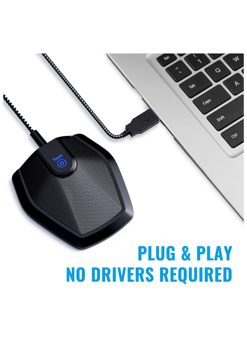TONOR - Conference USB Microphone, Omnidirectional Condenser PC Mic for Video Conference, Recording, Skype, Online Class, Court Reporter, Plug & Play Compatible with Mac OS X Windows PC Compute - Image 1
