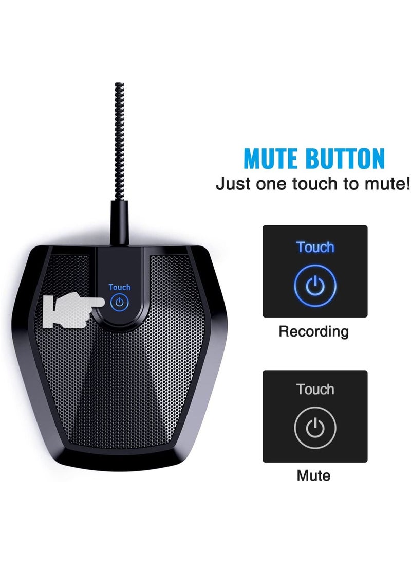 TONOR - Conference USB Microphone, Omnidirectional Condenser PC Mic for Video Conference, Recording, Skype, Online Class, Court Reporter, Plug & Play Compatible with Mac OS X Windows PC Compute - Image 1