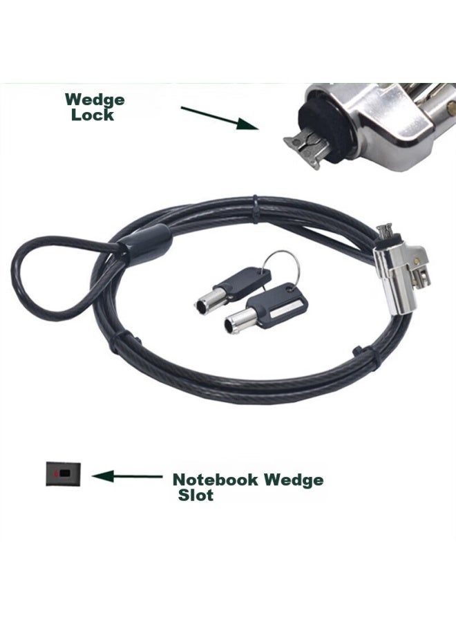 Linkstone Liantuo Hp Laptop Lock, Nano Port Laptop Key Lock, Laptop Security Lock, 2.5*6 Interface, Compatible With Lenovo Thinkpad X Series, Approximately 1.8 Meters - Image 3