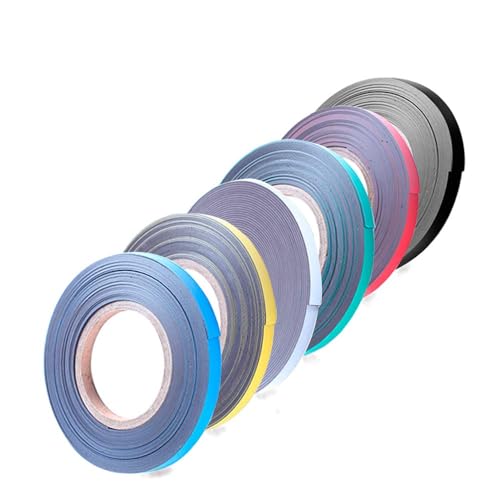 SUVEJK Magnetic Tape Roll Colored Thin Strips - Dry Erase Magnet Whiteboard Graphic Art Tape/ 10mm 33ft Marking Line Magnet Tape(6 Pack Mix Color) - Image 1