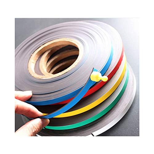 SUVEJK Magnetic Tape Roll Colored Thin Strips - Dry Erase Magnet Whiteboard Graphic Art Tape/ 10mm 33ft Marking Line Magnet Tape(6 Pack Mix Color) - Image 4