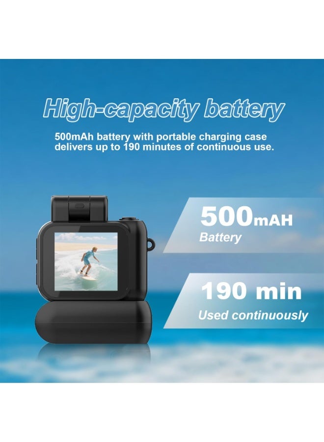 Retro Camera Keychain Built-in 32GB Memory Card Best Choice for Travel Vlog Photography Gifts for Girl - Image 2