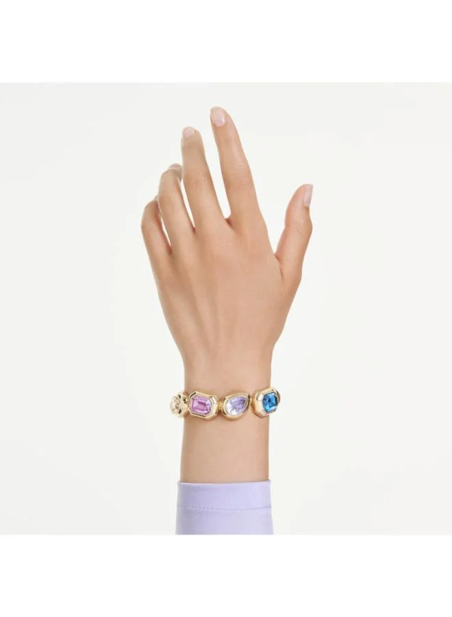 Swarovski Gema Medium Gold Tone Plated Bangle Cuff