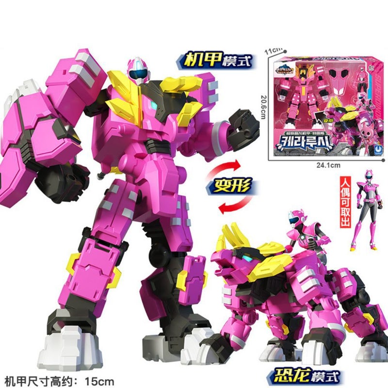 Super Dinosaur Power Of Exhibition High Mini Special Team 2 Super Change Ford Dazzling Dragon Mech Tiara Crystal Dragon Toy - Image 4