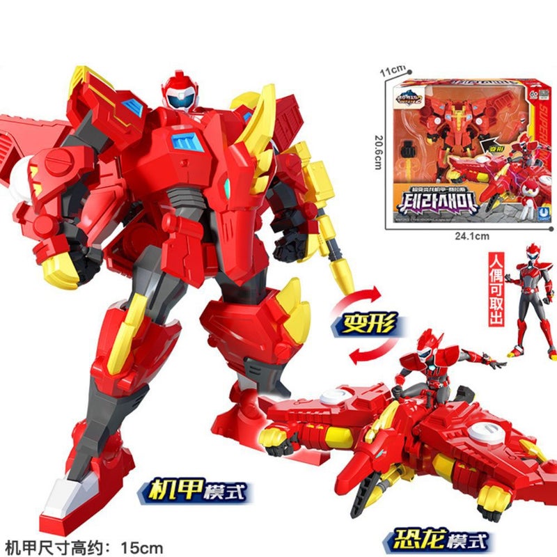 Super Dinosaur Power Of Exhibition High Mini Special Team 2 Super Change Ford Dazzling Dragon Mech Tiara Crystal Dragon Toy - Image 1
