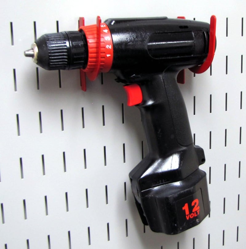 Wall Control KT-200-DLX R Slotted Storage Panel Deluxe Hook Kit, Red - Image 5