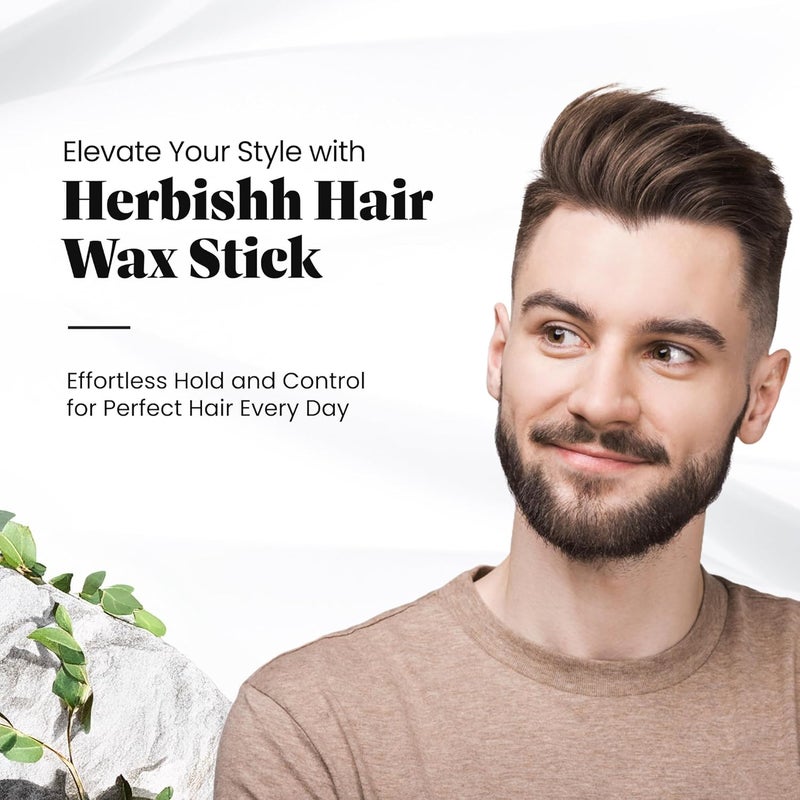 Herbishh Hair Wax Stick For Women & Men 2.7 OZ - Nourish & Styling Slick Wax Stick for Hair Smoothing, Flyaway, Controls Frizzy Hair, Perfect for Hairline and Nape Area, Wax Stick for Hair Fly Away - Image 2
