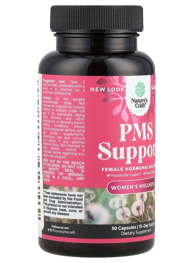 Nature's Craft Women's Wellness PMS Support 30 Capsules - Image 2