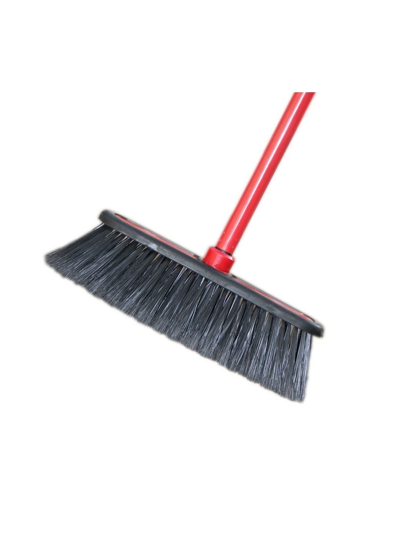 CEPILLO Long Handle brush/Broom With Rubber Bumper +  Floor Wiper With Stick 35cm  Combo RED/BLACK SET OF 2 - Image 3