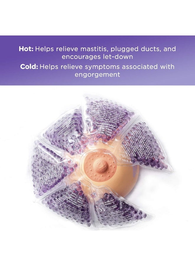 لانسينو ثيرا بيرل كمادات علاجية للصدر ساخنة أو باردة 3 في 1 مع غطاء - عبوة من قطعتين - Image 3