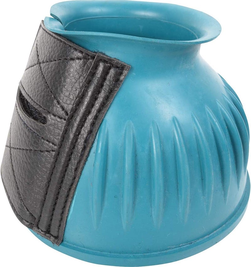 Cashel Company Rubber Horse Bell Boots Teal M - Image 2