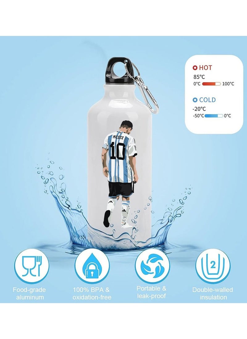 Generic - Football Super Hero Messi WaterFlask Bottle - Gift for Sport fans - Aluminum Insulated Sports Water Bottle 700ml - Image 1