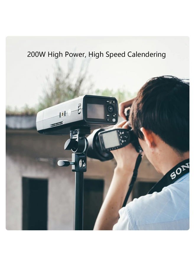 Godox AD200 Pro AD200Pro Pocket Flash Strobe, 200W Strobe Flash Monolight HSS 1/8000s TTL Speedlite, Powerful Li-ion Battery, with Godox XPro-S TTL Wireless Flash Trigger Compatible for Sony Camera - Image 4