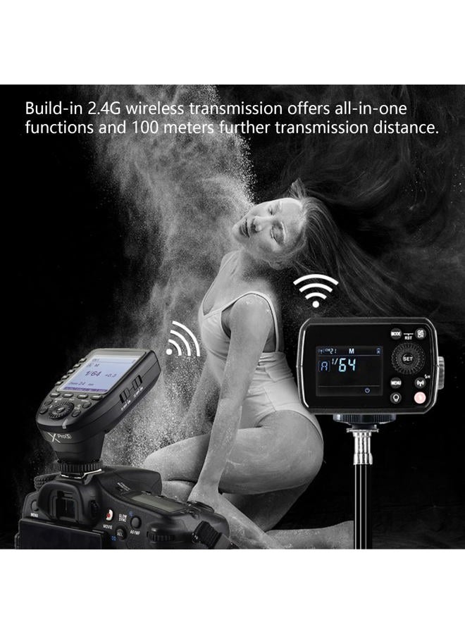 Godox AD200 Pro AD200Pro Pocket Flash Strobe, 200W Strobe Flash Monolight HSS 1/8000s TTL Speedlite, Powerful Li-ion Battery, with Godox XPro-S TTL Wireless Flash Trigger Compatible for Sony Camera - Image 3