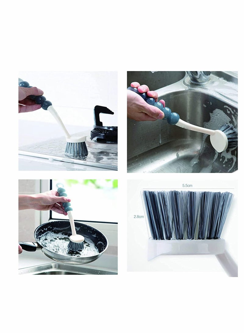 Deep Cleaning Brush Set, Kitchen Brush, Multi-Purpose With Ergonomic Handle And Durable Bristles, Suitable for Kitchen, Bathroom, Ceramic Tile, Etc (4 PCS) - Image 4