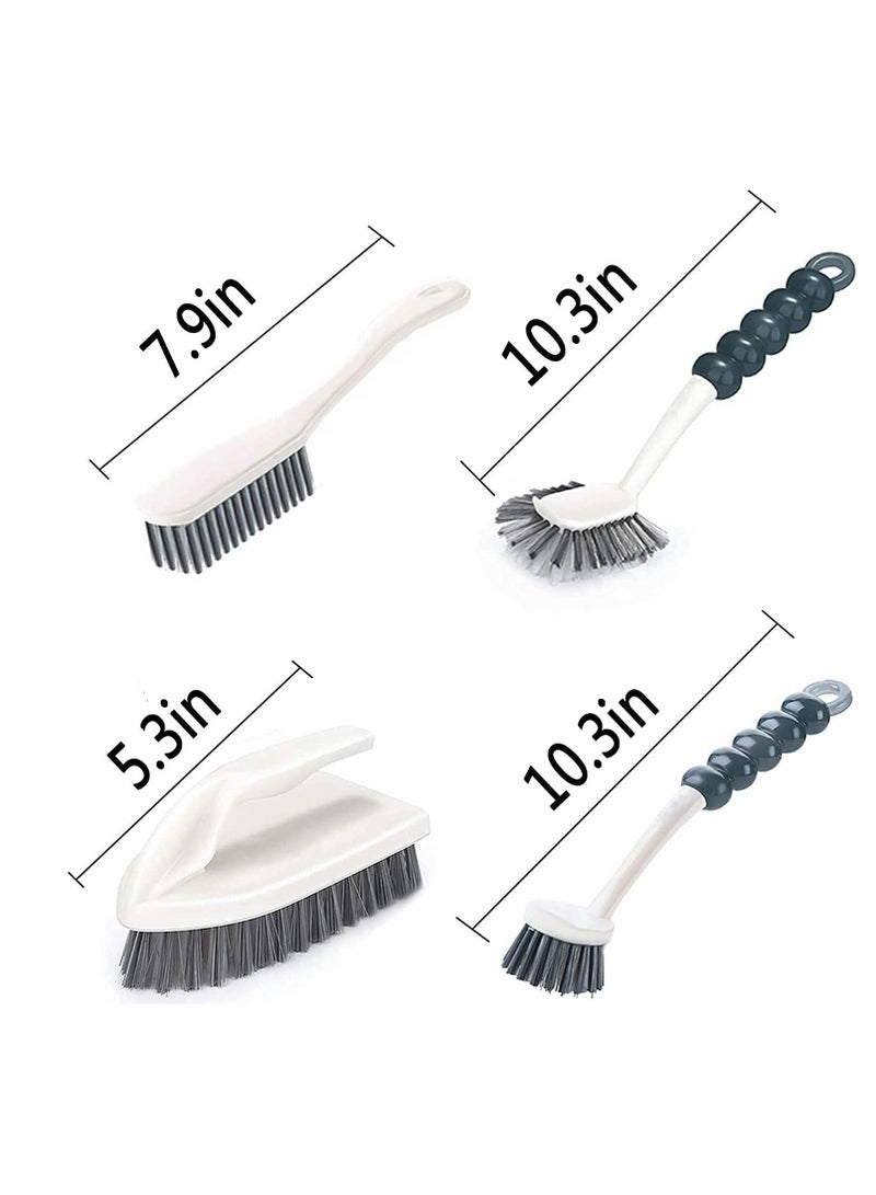 Deep Cleaning Brush Set, Kitchen Brush, Multi-Purpose With Ergonomic Handle And Durable Bristles, Suitable for Kitchen, Bathroom, Ceramic Tile, Etc (4 PCS) - Image 2