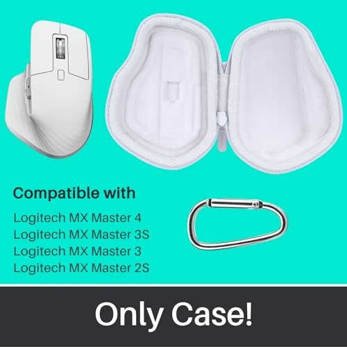 Lebakort Storage Case Compatible with Logitech MX Master 4 / MX Master 3S / MX Master 3 / MX Matser 2S Advanced Mouse (Pale Grey Case) - Image 3
