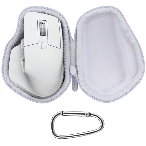 Lebakort Storage Case Compatible with Logitech MX Master 4 / MX Master 3S / MX Master 3 / MX Matser 2S Advanced Mouse (Pale Grey Case) - Image 2