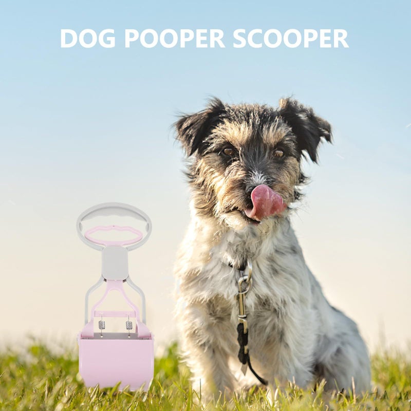 Luxshiny Heavy Duty Dog Pooper Scooper Portable Litter Picker With Handle For Large Medium Dogs Purple - Image 5