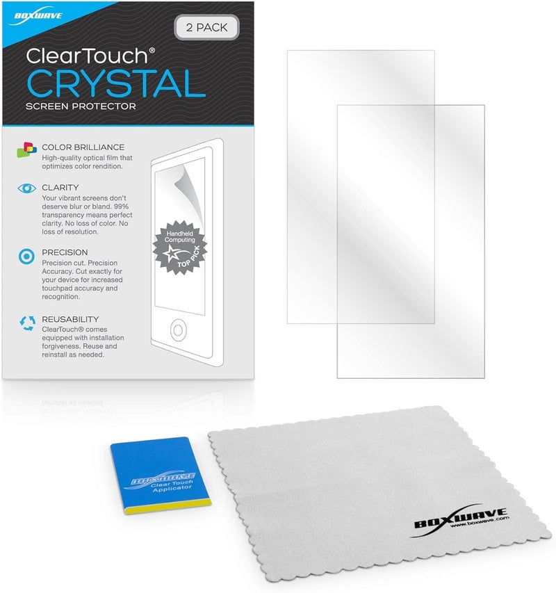 BoxWave Screen Protector Compatible with JVC KW-M56BT (Screen Protector ClearTouch Crystal (2-Pack), HD Film Skin - Shields from Scratches - Image 4
