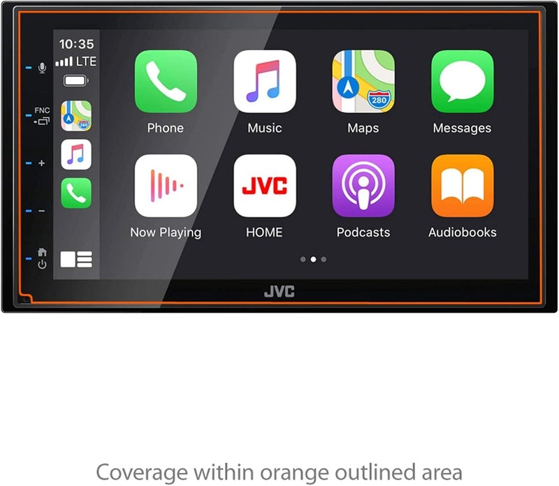 BoxWave Screen Protector Compatible with JVC KW-M56BT (Screen Protector ClearTouch Crystal (2-Pack), HD Film Skin - Shields from Scratches - Image 2