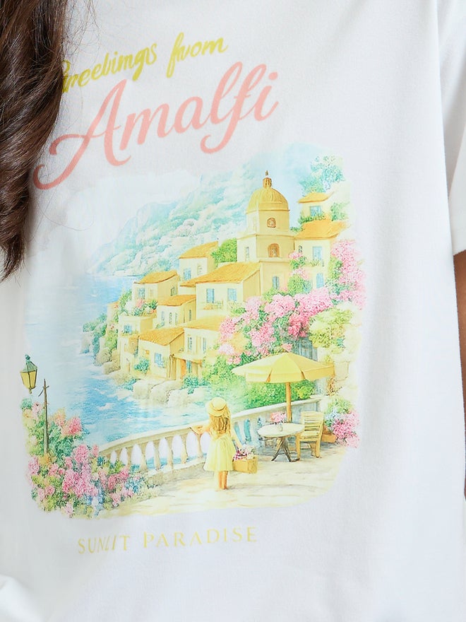 Styli Teen Girls Graphic Print Oversized T-Shirt - Image 4