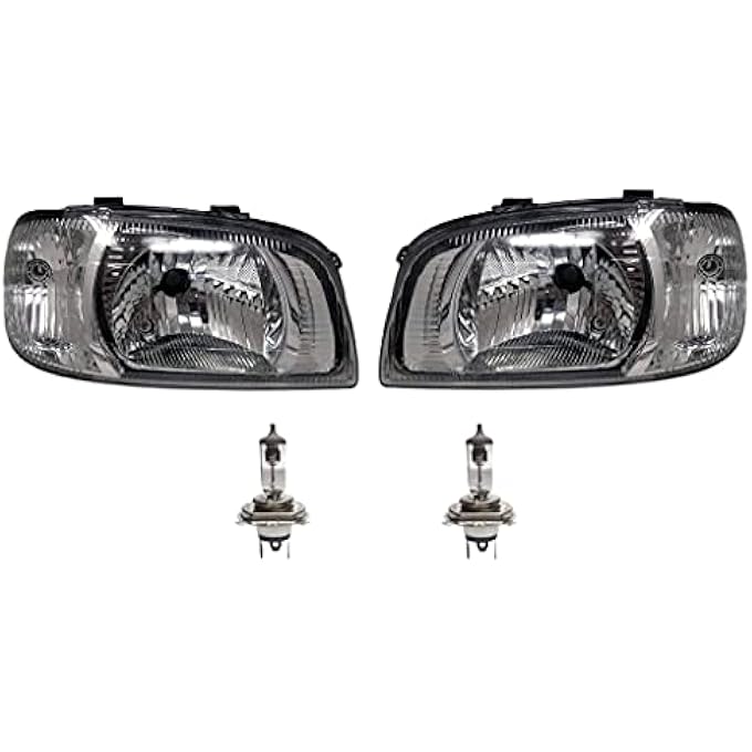 KD مجموعة المصابيح الأمامية لسيارة ماروتي سوزوكي ألتو من النوع 2 مع لمبة على الجانبين الأيمن والأيسر (2005-2012) - Image 1