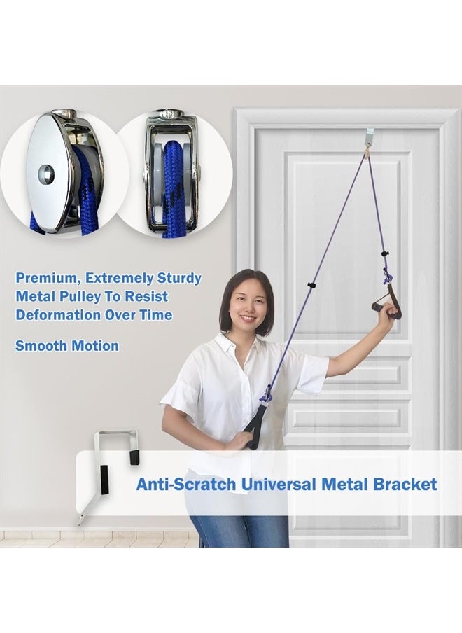 Phantawell - Shoulder Pulley for Physical Therapy, Pulleys for Shoulder Rehab Over Door, Shoulder Pulley Over The Door Physical Therapy, Door Pulleys for Physical Therapy, Arm Pulley, Over The Door Pulleys - Image 1