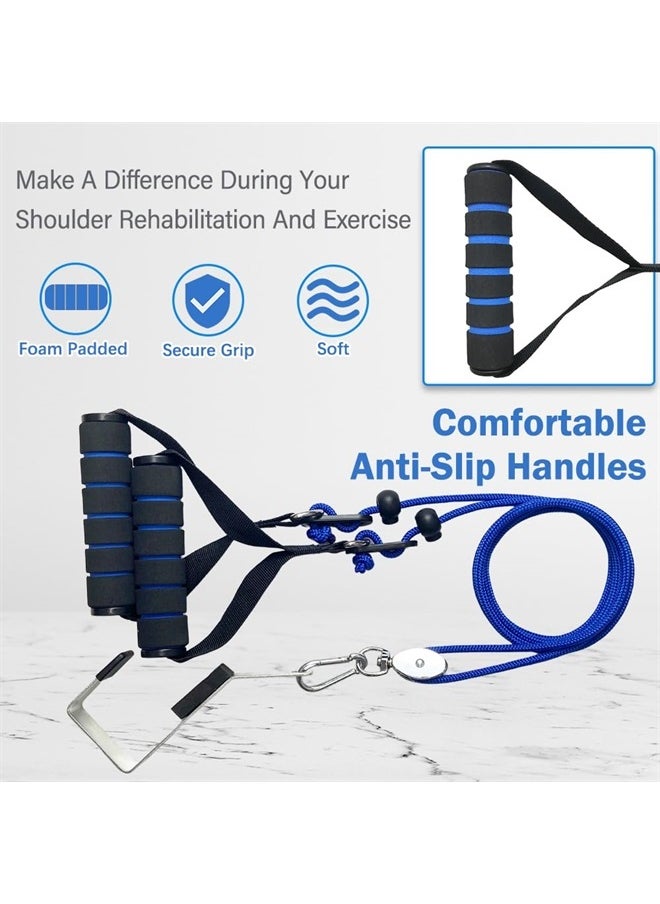 Phantawell - Shoulder Pulley for Physical Therapy, Pulleys for Shoulder Rehab Over Door, Shoulder Pulley Over The Door Physical Therapy, Door Pulleys for Physical Therapy, Arm Pulley, Over The Door Pulleys - Image 1