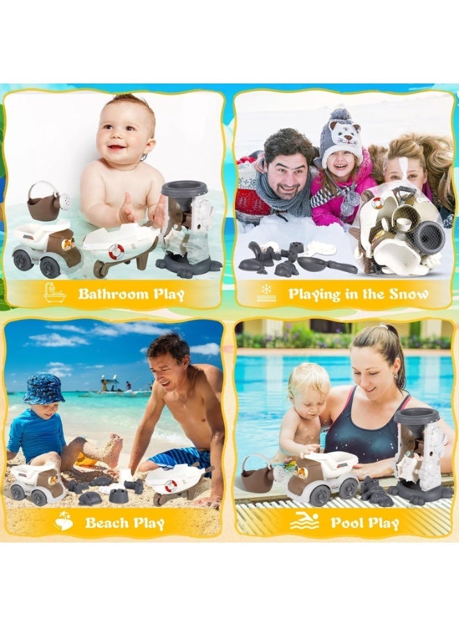 JAYATO 30-piece children's beach toy set for digging, playing in water, outdoor beachcombing, gardening, and space-themed toys with jujube seeds and sand. - Image 4
