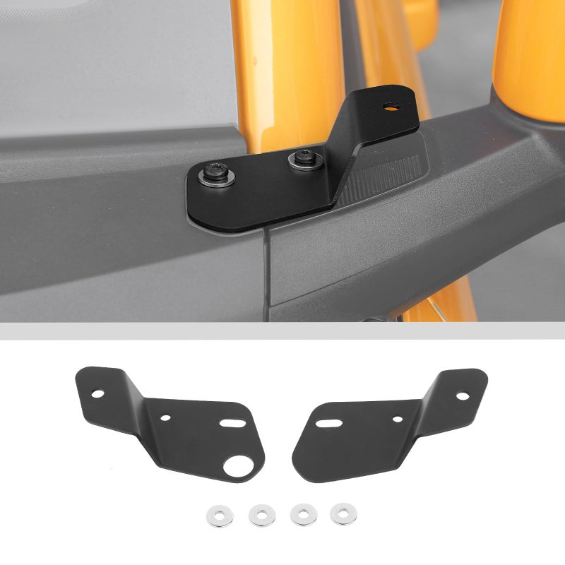 JWWY OffRoad Lights Driving Lights Spotlight Bracket Mount Holder Stand Support Base Mounting Bracket Fit for 20212024 Ford Bronco Exterior Accessories Aluminum Alloy Black