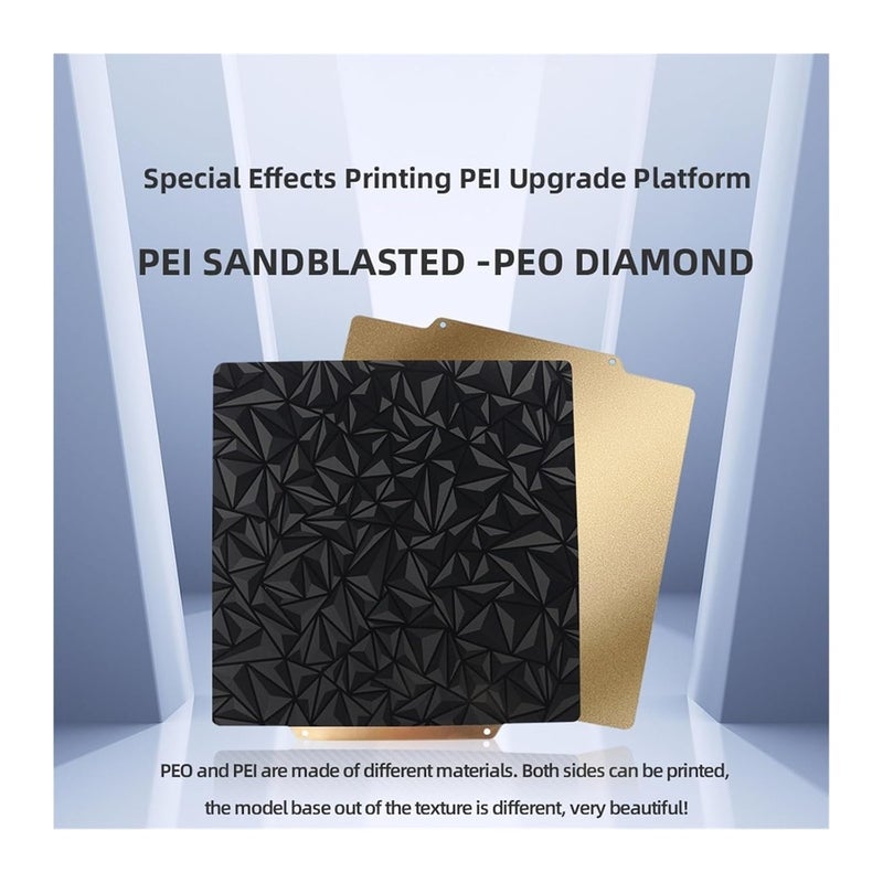 لوحة بناء مغناطيسية من الفولاذ الزنبركي المزدوجة الجوانب PEI PEO ملساء مقاس 180x180 مم لطابعات Ender 3 و5 وCR10 و20 - Image 5