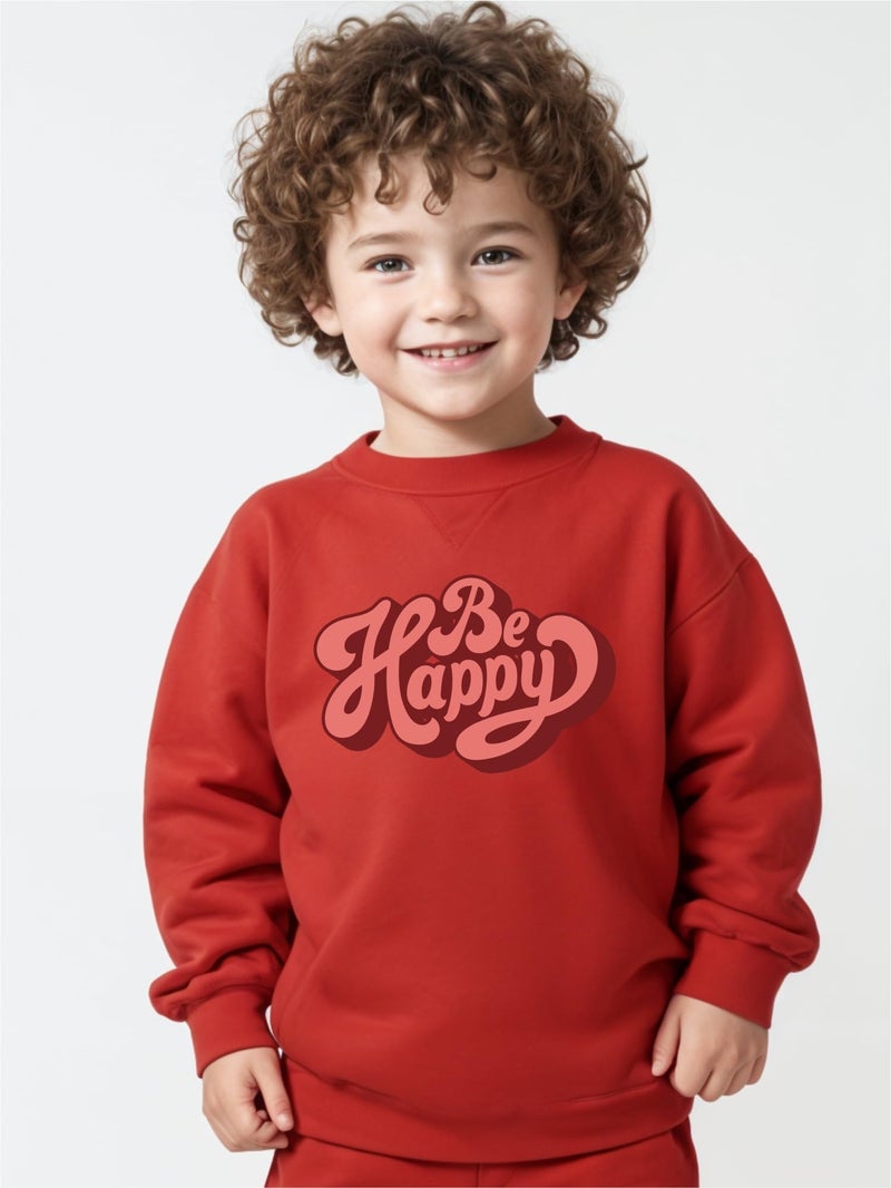 minicult Cotton Blend Full Sleeves Sweatshirt for Kids with Fun Prints(Good Vibes)(Pack of 3)(2-3 Years), Regular, Crew Neck, Multicolour - Image 2