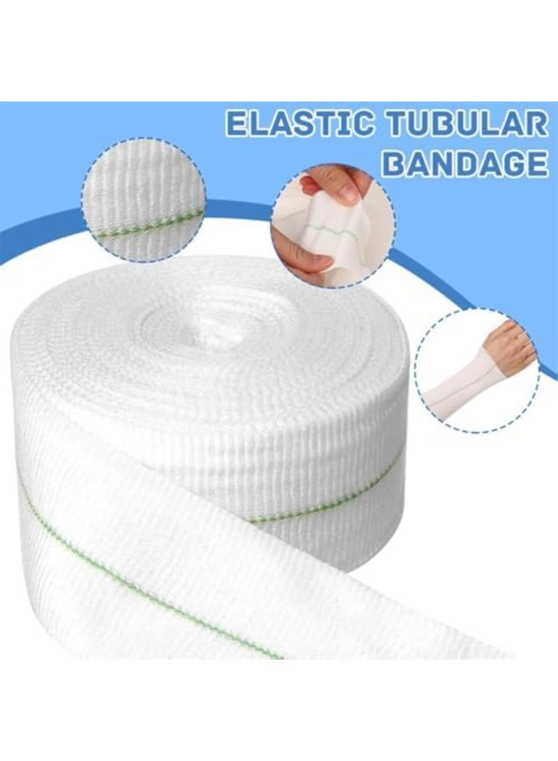 SYOSI Tubular Elastic Sport Bandage 2 Inch x 32.8 Feet, Reusable Stretch Dressing Retainer for Arm, Knee, and Leg, Gauze Stockinette Tubing for Injury Recovery and Support - Image 2