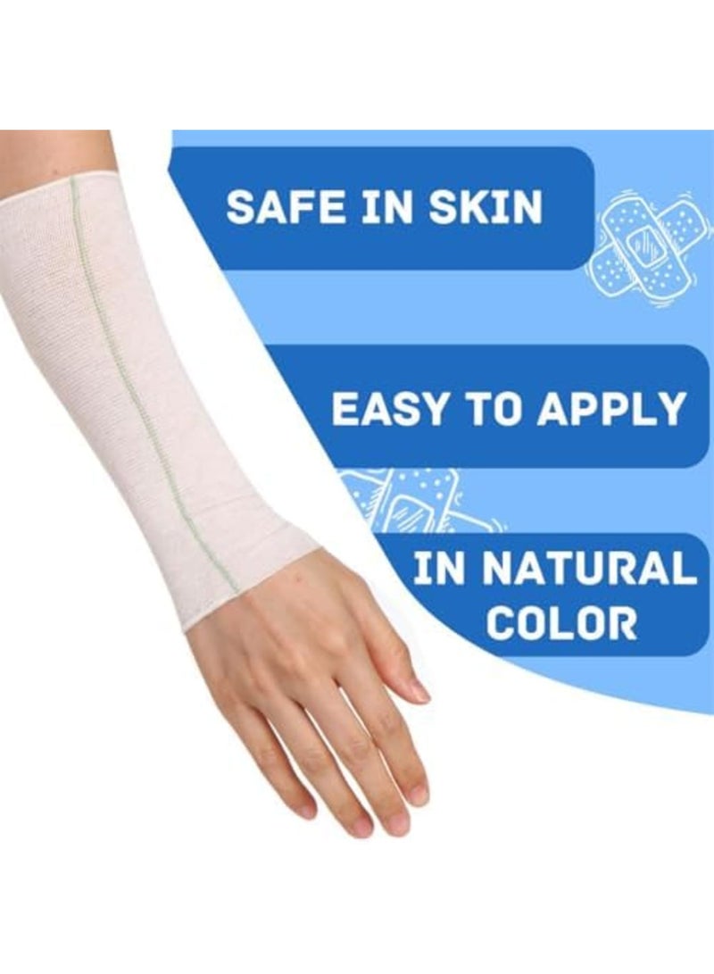 SYOSI Tubular Elastic Sport Bandage 2 Inch x 32.8 Feet, Reusable Stretch Dressing Retainer for Arm, Knee, and Leg, Gauze Stockinette Tubing for Injury Recovery and Support - Image 4