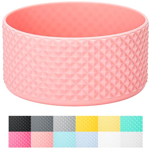Bluwing Protective Silicone Boot Bottom for 32oz 40oz Hydroflask Water Bottles, Anti-Slip Bottom Sleeve Cover Bumper, NOT for Stanley Tumbler（Pink） - Image 1