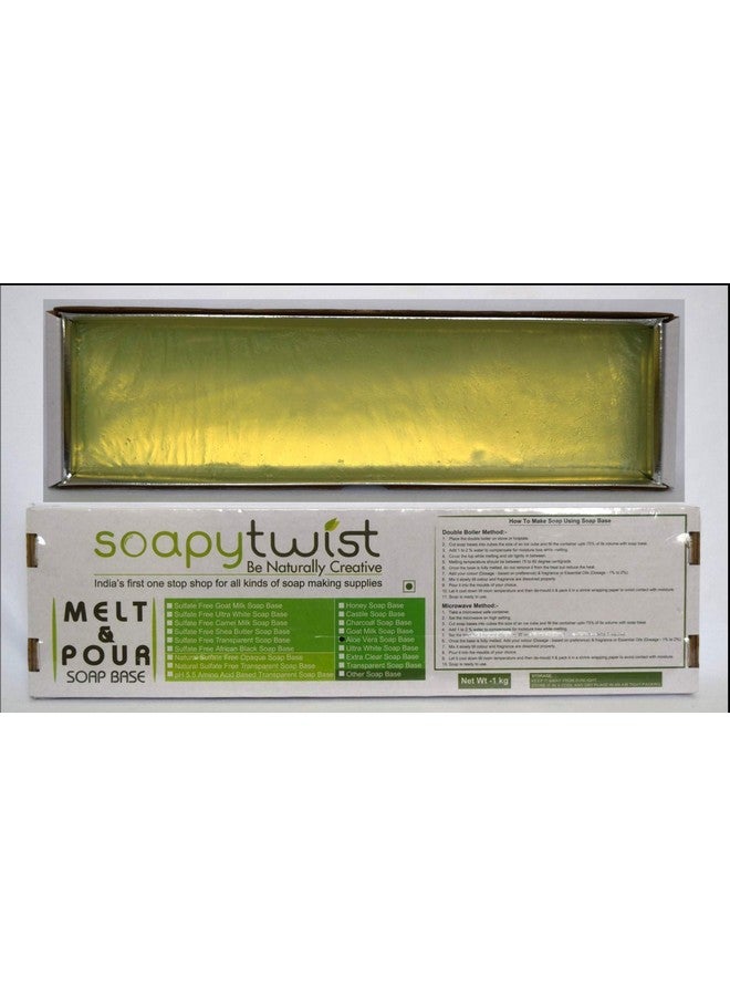 Soapy Twist Aloe Vera Melt and Pour Soap Base (1 Kg) - Image 1