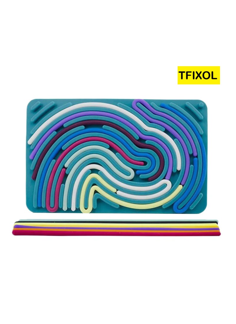 TFIXOL Silicone sensory activity board for children's intelligence development and stress relief  - Image 1