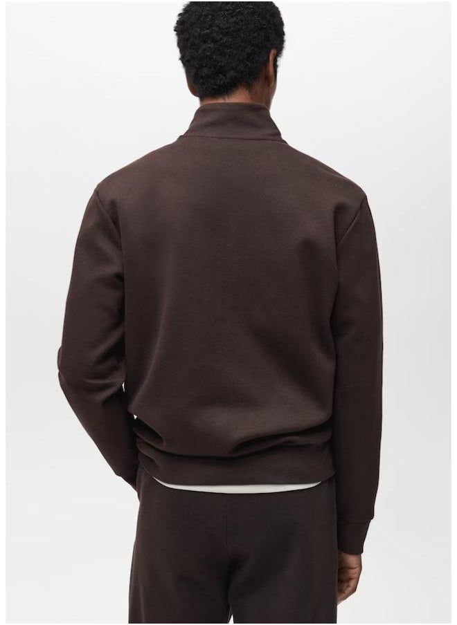 Mango Man - Perkins Neck Zip Sweatshirt - Image 1