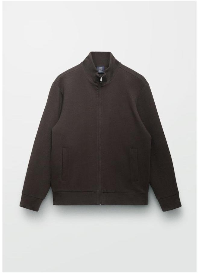Mango Man - Perkins Neck Zip Sweatshirt - Image 1