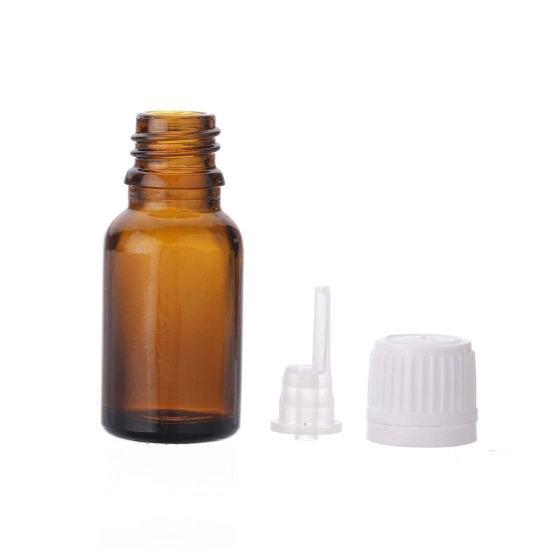 Mkd2 Rise Mkd2 Rise Empty Amber Glass Bottles 30 ml Set of 6 with Leak Proof Euro Dropper White Cap Ideal to Store Essential Oils Fragrances Medicines DIY Perfumes Homeopathy Refillable  - Image 4