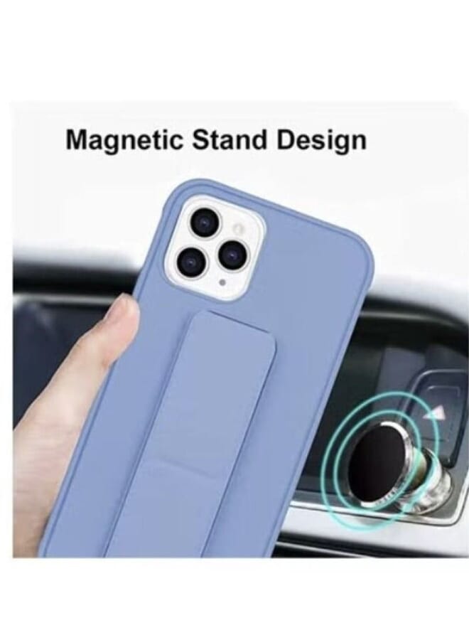 S-TOP 3 in 1 back cover with hand grip 1 screen cover and camera cover for iPhone 13 Pro Max Blue - Image 3