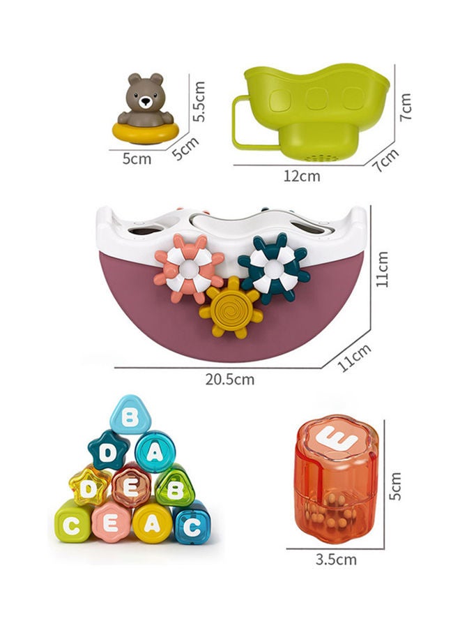 لعبة مرنة بتصميم على شكل سفينة كرتونية لحوض الاستحمام - Image 5