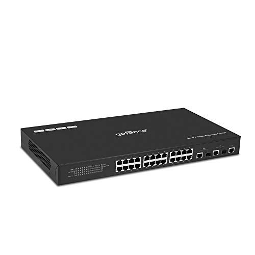 gofanco 24 Port Smart Managed Video Ethernet Switch (Dedicated) – Customized for HDMI Over IP Extender Switching, One-to-Many & Matrix Switching Capable, Easy Web GUI Control, 328ft (100m) - Image 1