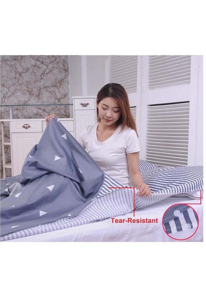 Generic - Sleeping Bag Liner, Portable Cotton Camping Travel Sheet, Double Sleep Sack Adult for Hostels Outdoor Picnic Planes Trains 180 * 210cm - Image 1