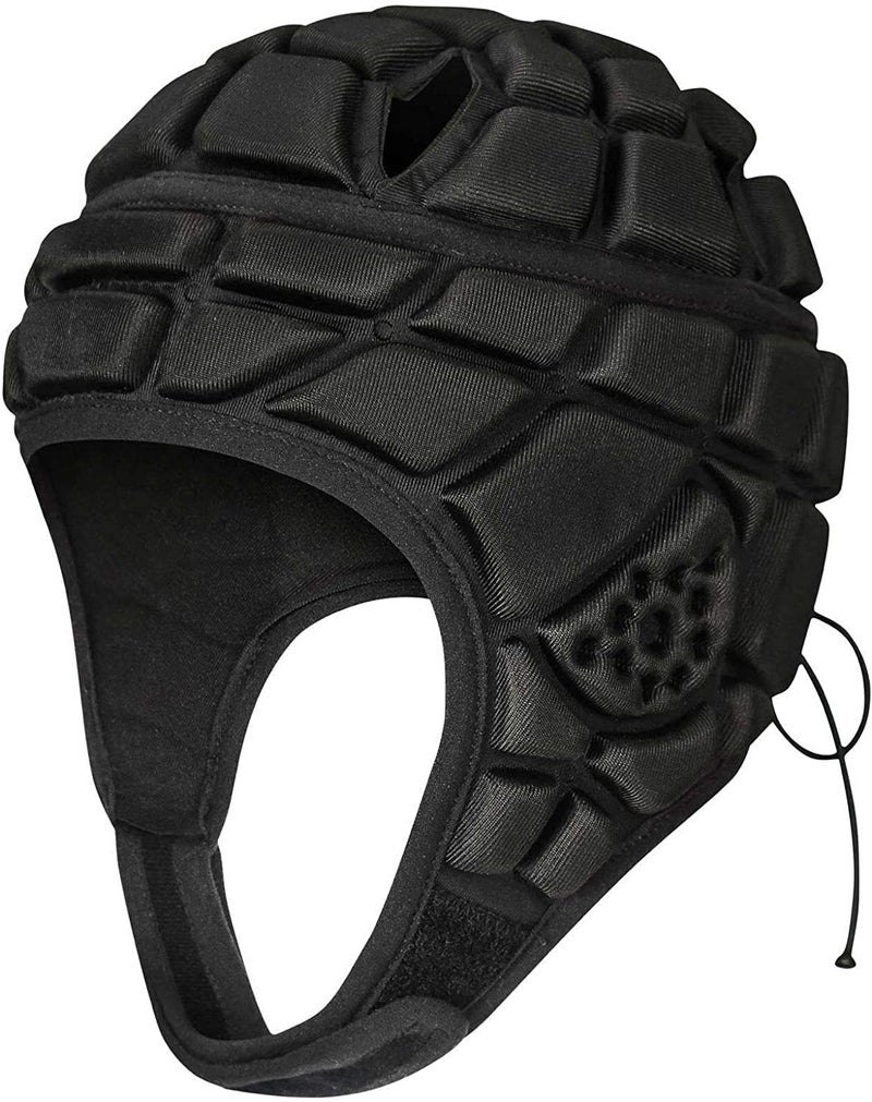 Ndola Soccer Head Protector for Adult, Adjustable Rugby Helmet Headguard With 3D Soft Padded Shell, 7v7 Multi-Sports Padded Helmet With Chin Strap - Image 3