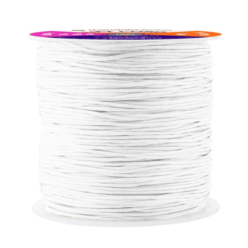 Mandala Crafts Mandala Crafts 1mm White Blind Strings Lift Shade Cord  109 Yards Braided Nylon Cord for Roman Shades Curtain String and Blinds Repair or Replacement 